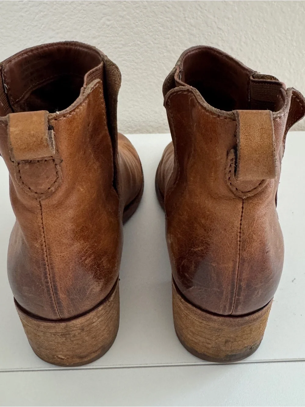Kork-Ease Mindo Ankle Boots Cognac Brown Size 7